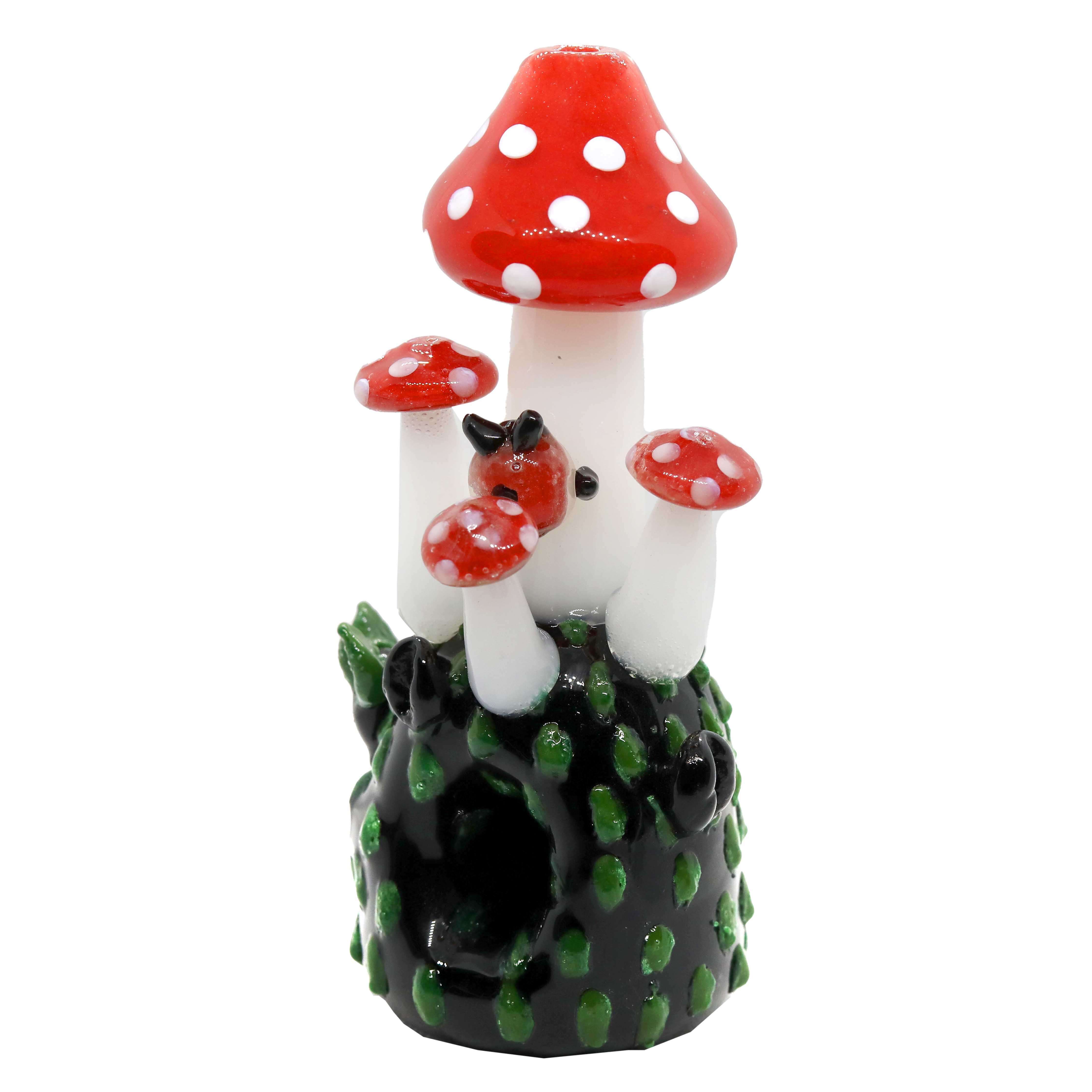 Mushroom Head Handpipe (SB-4193) | 5 inch | Assorted Colors product image